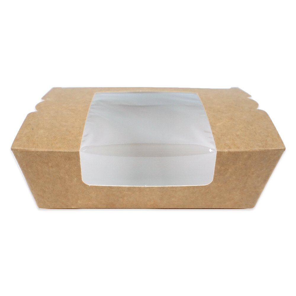 Kutu Menü Box Pencereli Büyük 18x10x5 Cm 50 Adetli