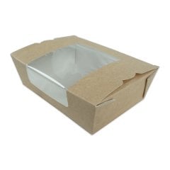 Kutu Menü Box Pencereli Büyük 18x10x5 Cm 50 Adetli