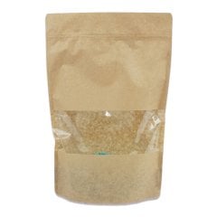 Kilitli Doypack Kraft Pencereli 20x30x5 Cm 100 ADETLİ PAKET