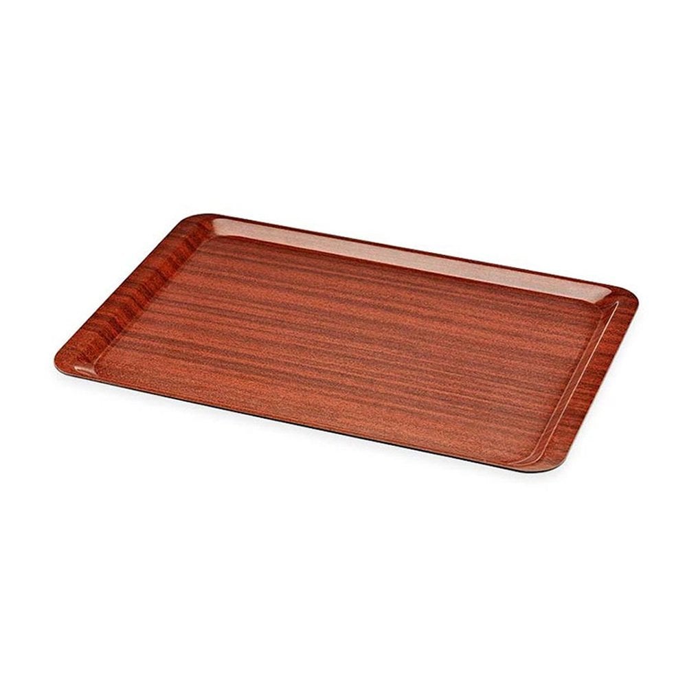 Tepsi Fastfood Plastik 36x46 Cm Ahşap Desenli 1 adet