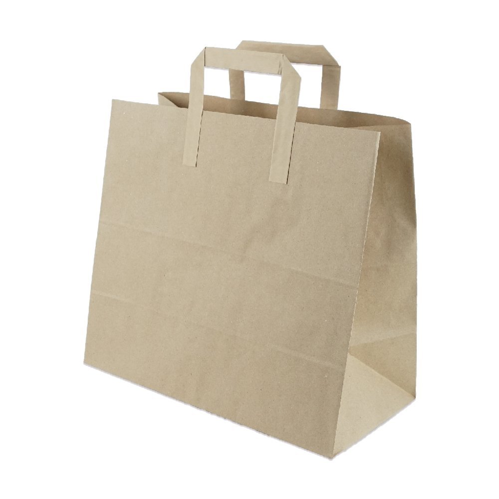 Çanta Kraft 32x28x16 Cm Düz Sap 50 ADETLİ PAKET