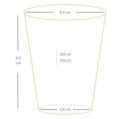 95 Çap Bardak PET 300 Cc (10 oz)