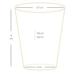 Bardak Plastik 180 Cc