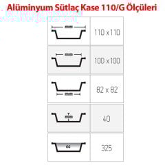 Alüminyum Sütlaç Kase 100 Adetli