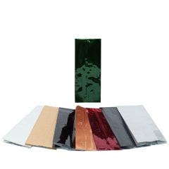 Yan Körüklü Torba Yeşil Alüminyum 12,5x40x8 Cm 500 Adetli
