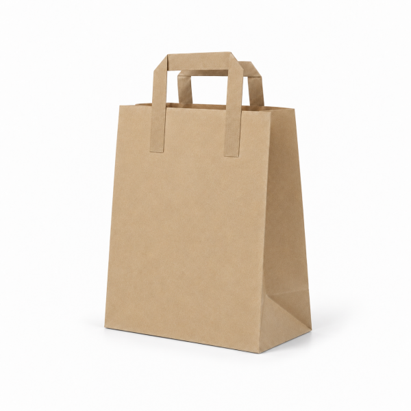 Çanta Kraft 25x28x14 Cm Düz Sap 50 ADETLİ PAKET
