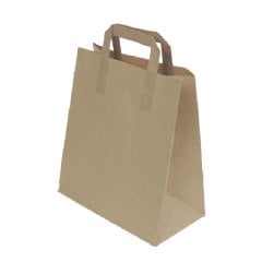 Çanta Kraft 25x28x14 Cm Düz Sap 50 ADETLİ PAKET