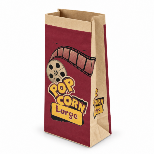 Kese Popcorn Large 15x28x8 Cm Kraft