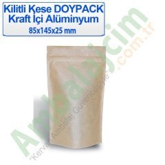 Kilitli Doypack Kraft Alüminyum 8,5x14,5x2,5 Cm 3000 ADETLİ KOLİ