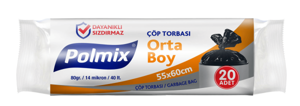 Çöp Torbası 55x60 Cm Orta Boy