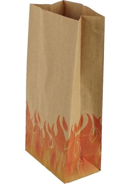 Kese Kraft 18x33x11 Cm Kare Dipli Alev Desenli 50 ADETLİ PAKET