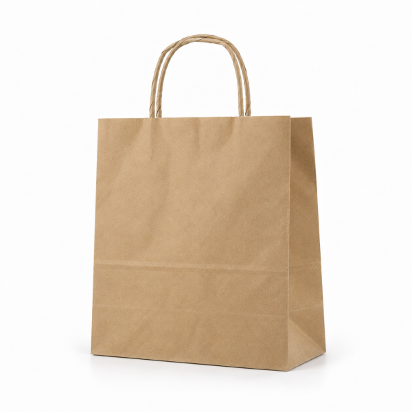 Çanta Kraft 25x31x12 Cm Burgu Sap Kraft 300 ADETLİ KOLİ