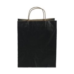 Çanta Kraft 25x31x12 Cm Burgu Sap Siyah 300 ADETLİ KOLİ