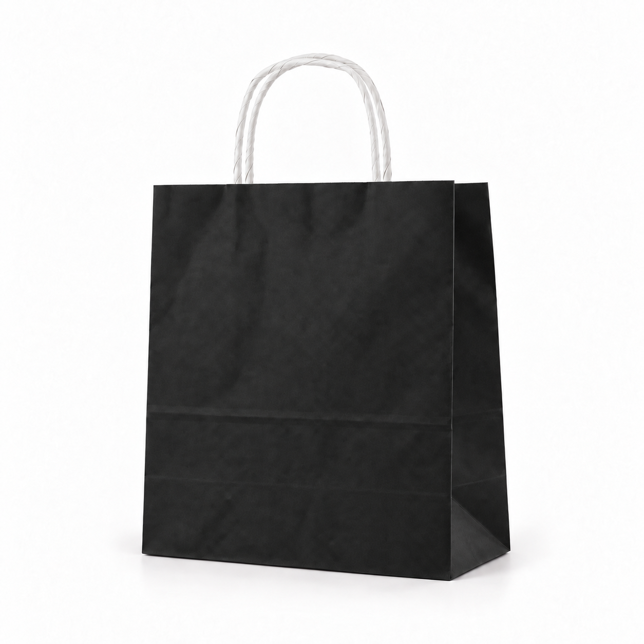 Çanta Kraft 25x31x12 Cm Burgu Sap Siyah 300 ADETLİ KOLİ