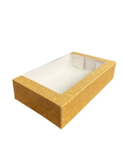 Kutu Sushi Pencereli Büyük 20x12,5x4,5 Cm 50 Adetli