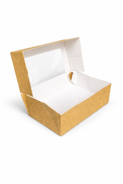 Kutu Sushi Pencereli Büyük 20x12,5x4,5 Cm 50 Adetli