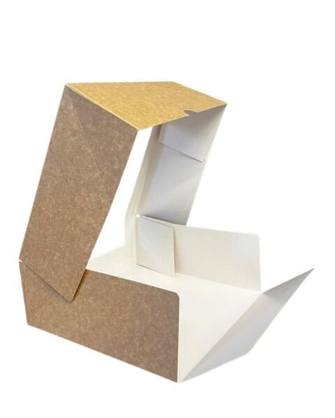 Kutu Turta Pencereli 20x20x8 Cm Kraft 50 Adetli