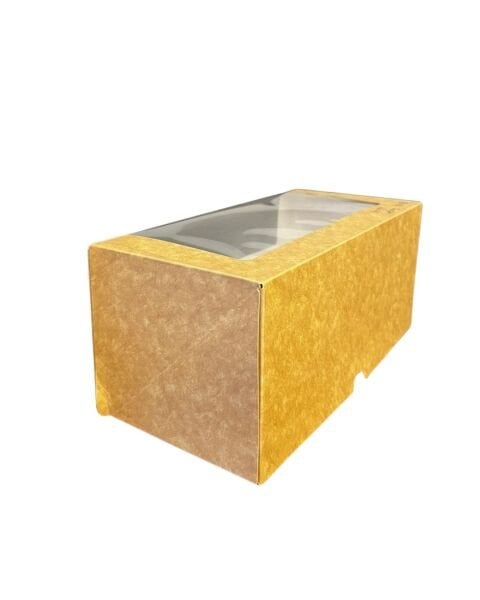 Kutu Turta Pencereli Baton 25x12x11 Cm Kraft 50 Adetli