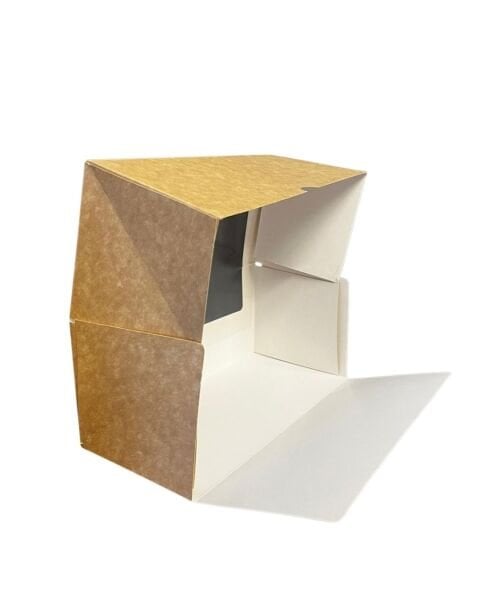 Kutu Turta Pencereli Baton 25x12x11 Cm Kraft 50 Adetli
