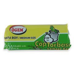 Çöp Torbası 55x60 Cm Orta Boy 50 ADETLİ PAKET