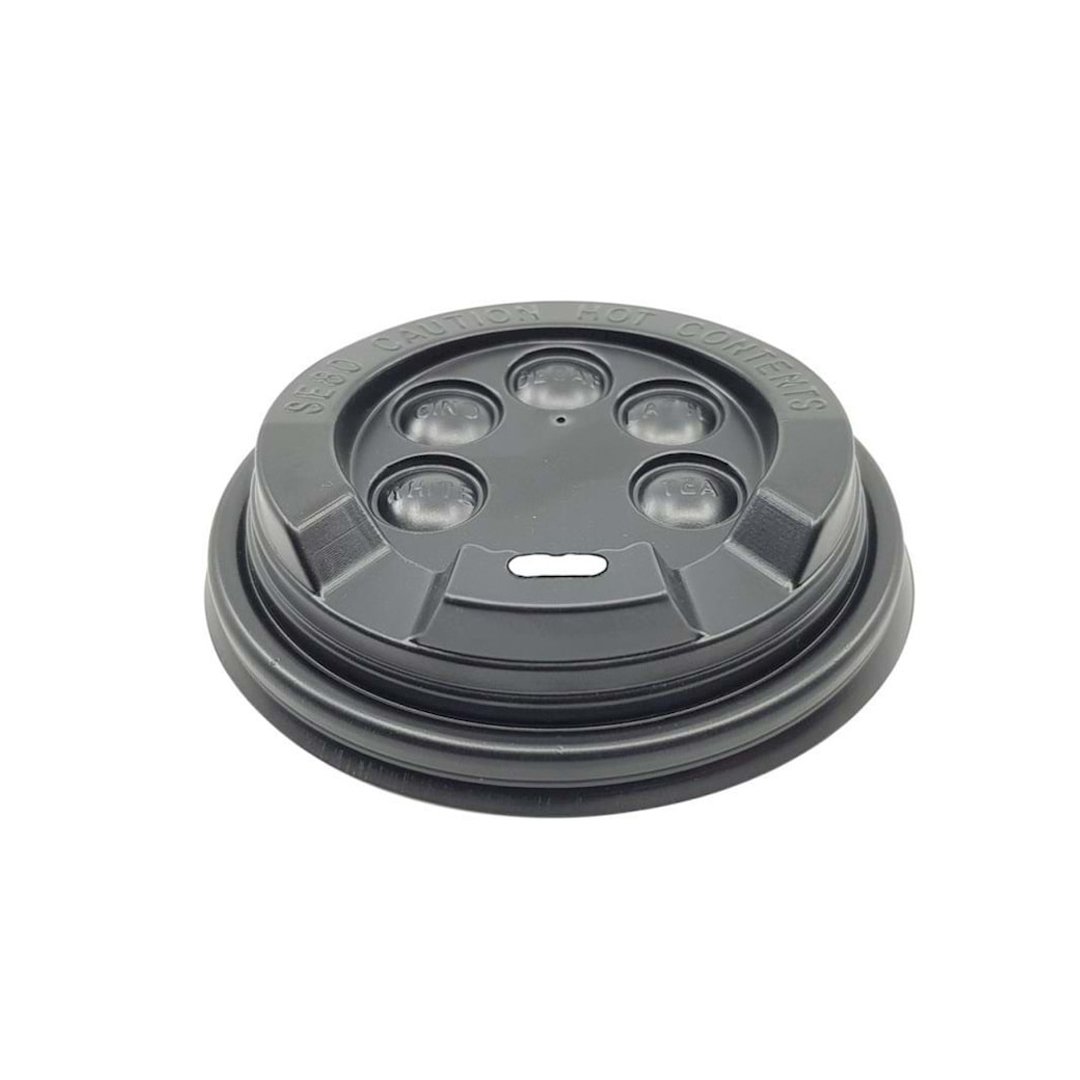 Kapak Karton Bardak 8 Oz Emzikli Siyah 100 ADETLİ PAKET