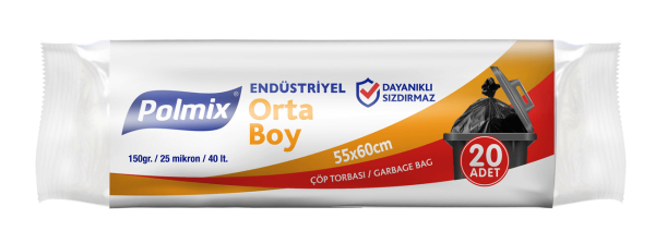 Çöp Torbası 55x60 Cm Orta Endüstriyel 1 adet