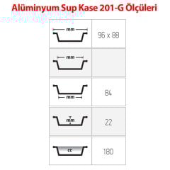 Alüminyum Sup Kase 100 Adetli