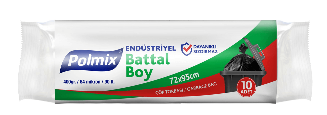 Çöp Torbası 72x95 Cm Battal Endüstriyel 20 Adetli Koli