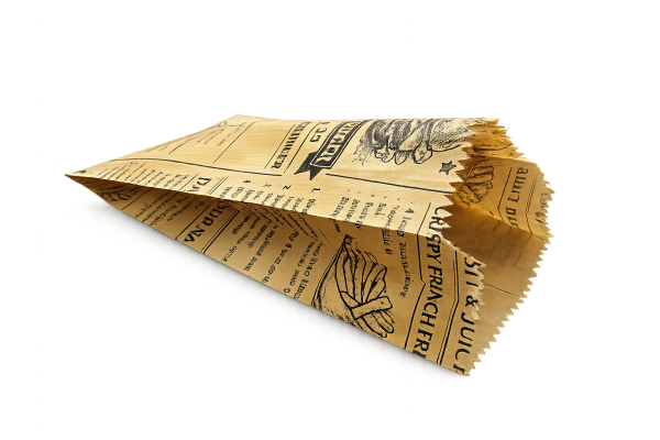 Kese Şamua Gazete Desen 11x20x5 Cm 125 Gr