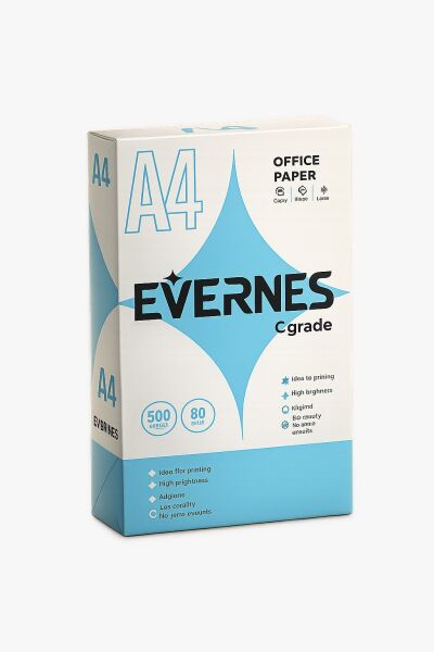 A4 Kağıt 80 Gr 210x297mm 500 Adetli Paket 5 PAKETLİ KOLİ