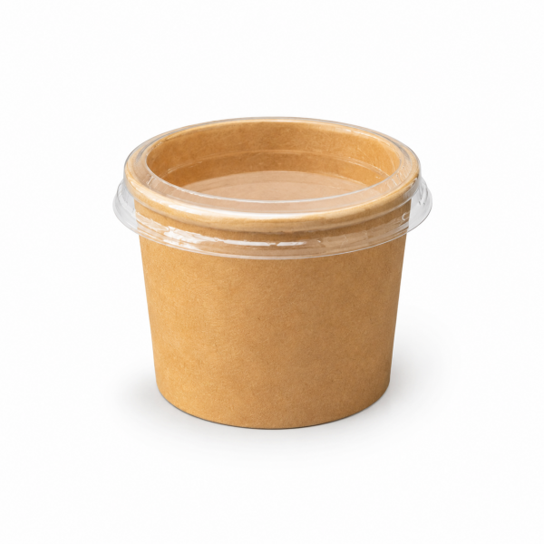 Sos Kabı 1 Oz  Kraft Ayrı Kapaklı