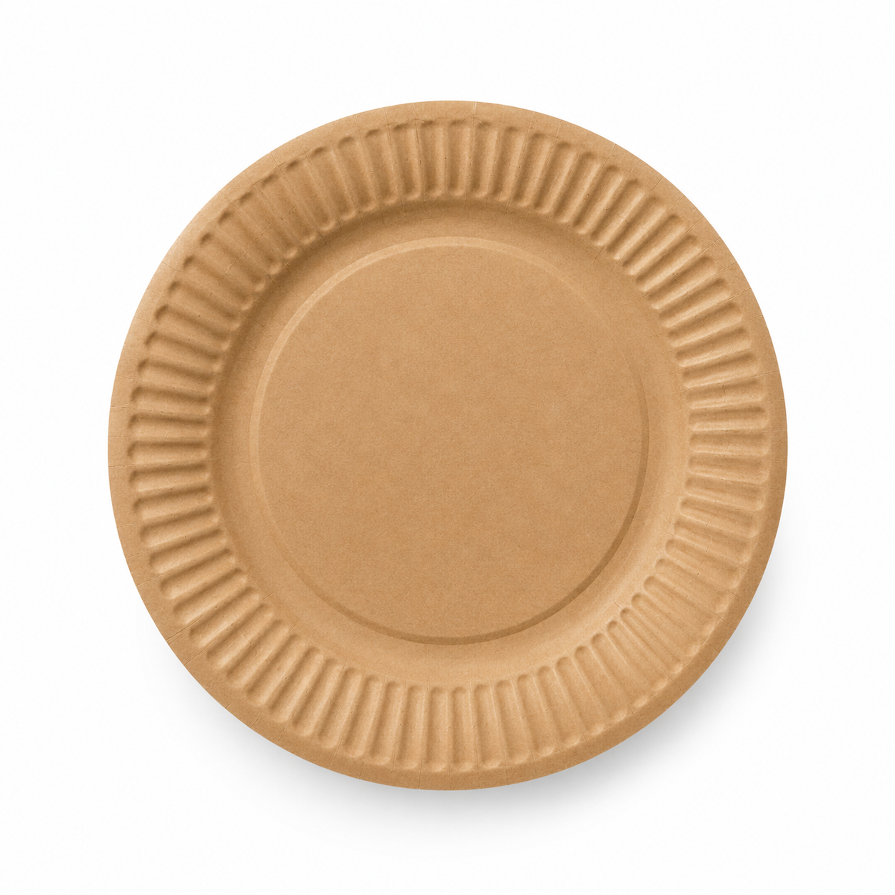 Tabak Karton Çap 18 Cm Kraft 100 Adet