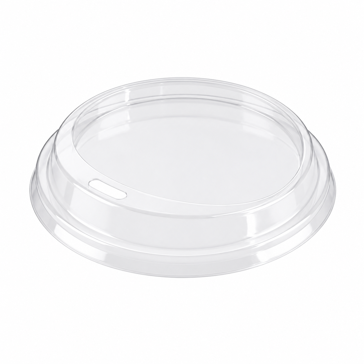 Plastik Bardak Kapağı Take Away PET, çap 95mm 100 adetli