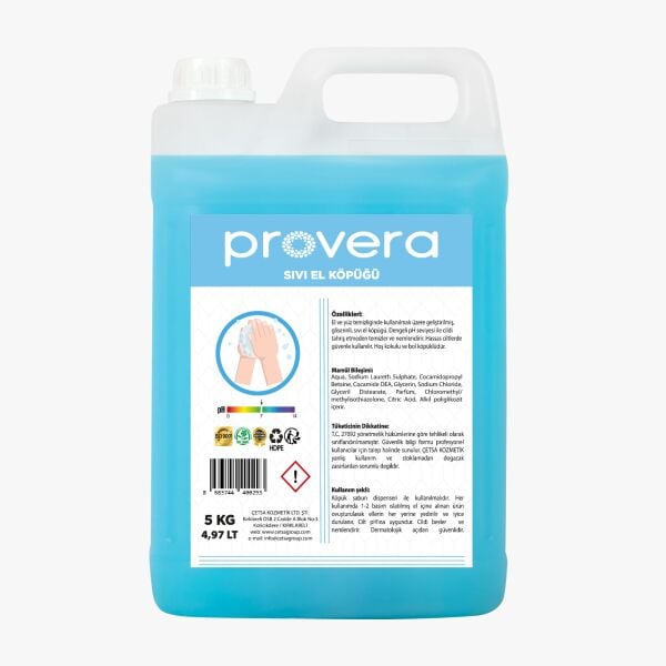 Deterjan Kopuk El Sıvı Sabun 5 Kg