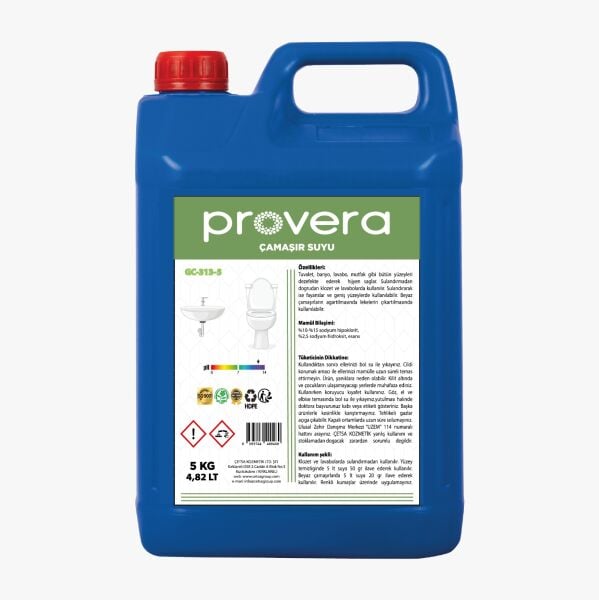 Deterjan Çamaşır Suyu 5 Kg Lık