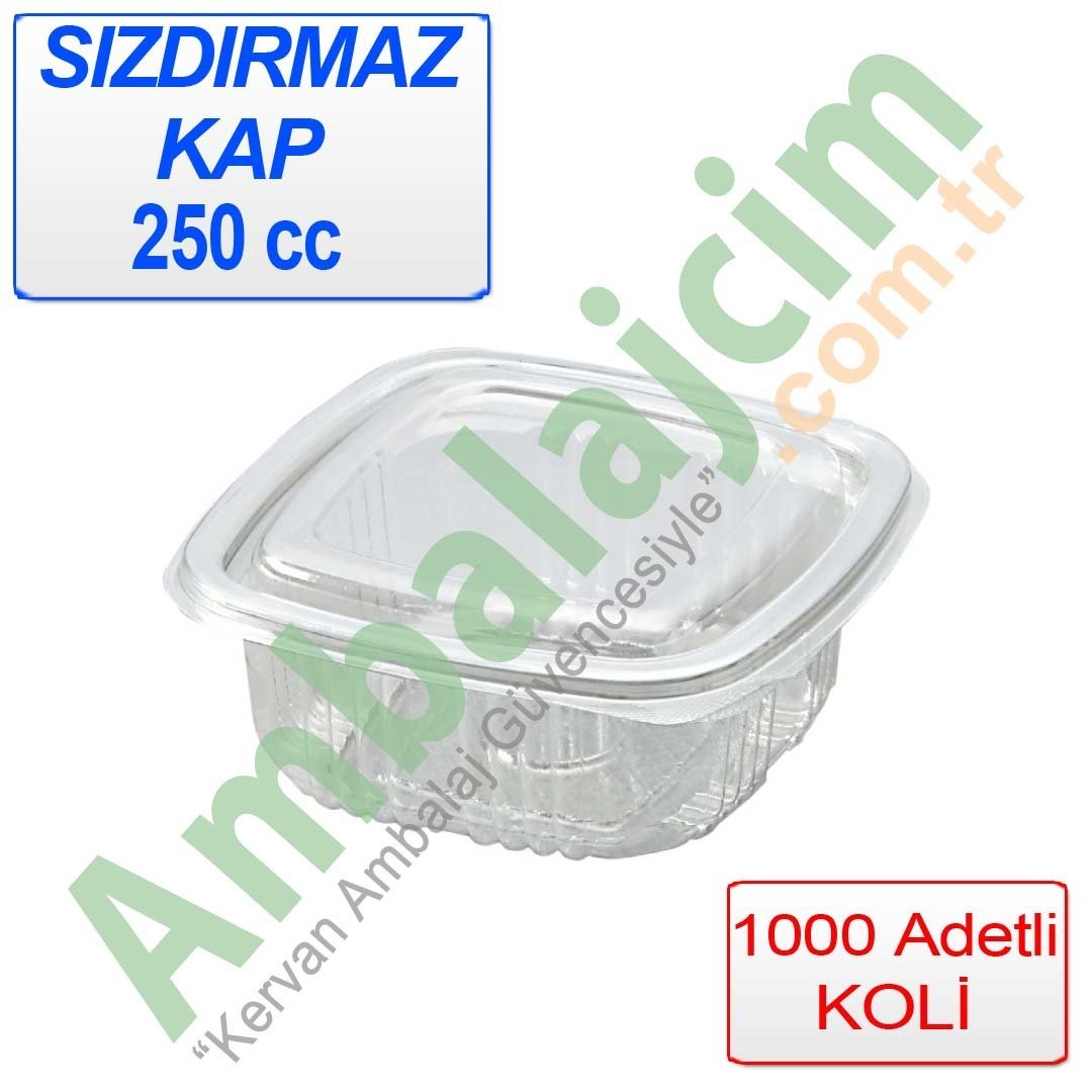 Sızdırmaz Kap 250 CC 1.000 ADETLİ KOLİ