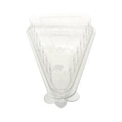 Plastik Üçgen Pasta Kutusu 8,8x15x5,3 Cm