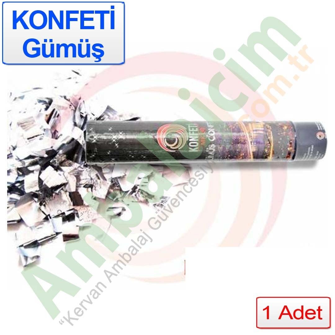Konfeti 30 Cm GÜMÜŞ