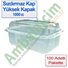 Sızdırmaz Kap 1000 CC Yüksek Kapak 600 ADETLİ KOLİ