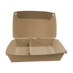 Kutu Hamburger Seperatörlü Kraft 250 Adet