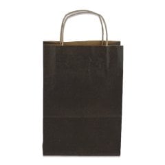 Çanta Kraft 18x24x9 cm Burgu Sap Kahverengi