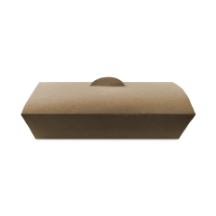 Yemek Kutusu Kraft Küçük 175x85x35 mm 100 Adet