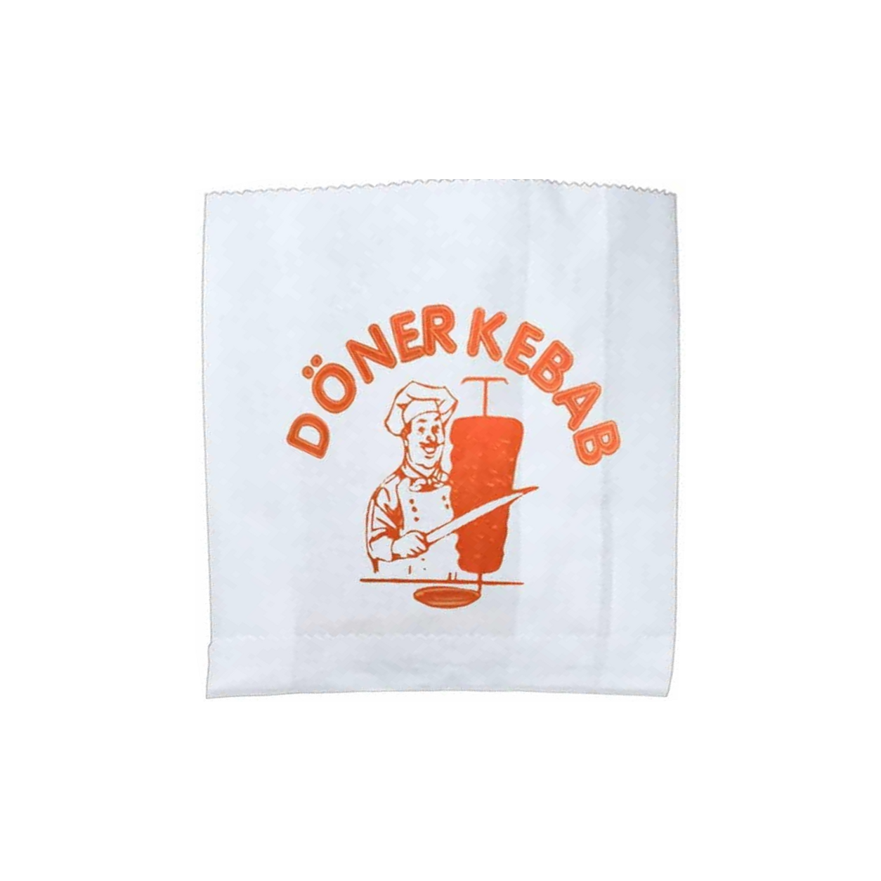 Hamburger Kese Kağıdı 14x15cm Beyaz sülfit Baskılı 10 KG