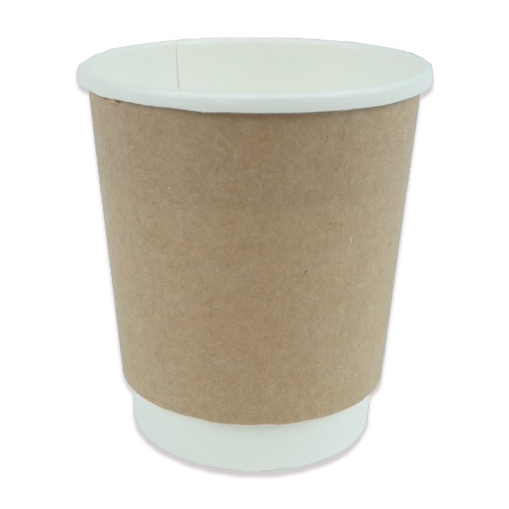 Karton Bardak 8 Oz Kraft Double Wall