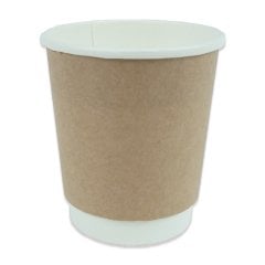 Karton Bardak 8 Oz Kraft Double Wall