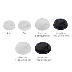 Kapak Karton Bardak 12 Oz 14 Oz 16 Oz Sıcak 100 ADETLİ PAKET